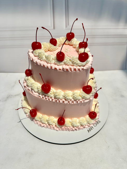 Vintage Cake Corazón